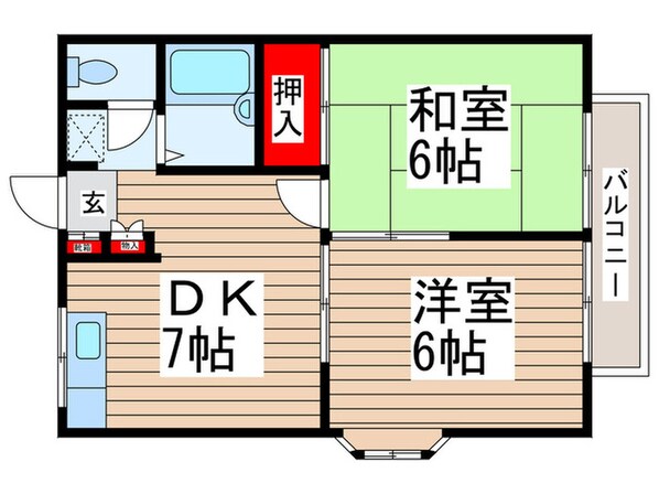 アネックス東Ⅲの物件間取画像